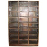 French industrial steel bookcase