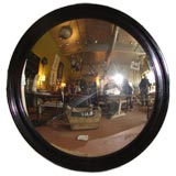 Antique Large scale round convex mirror