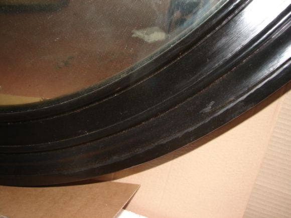 19th Century Large scale round convex mirror