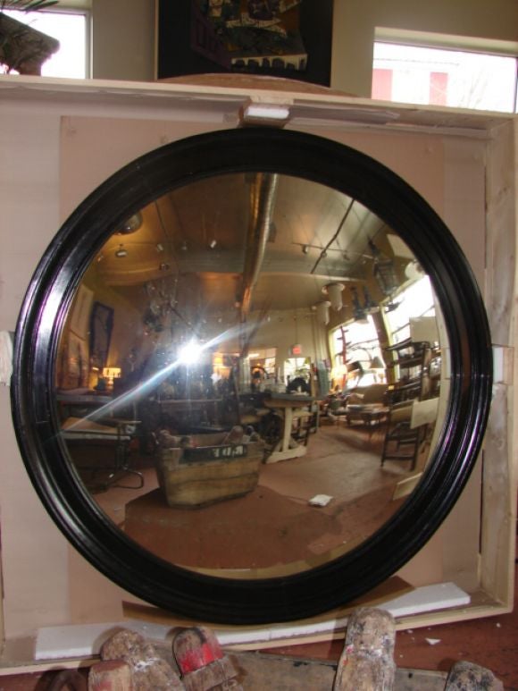 British Large scale round convex mirror