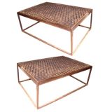 Honeycomb grillework coffee table