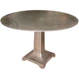 Steel round table