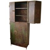 French painted steel industrial cabinet