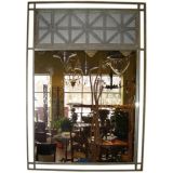 Mirror with French copper grille work Mirror with French copper grille work