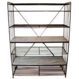 Iron and Marble Bakers Rack