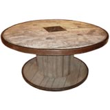 Antique Large Industrial spool table