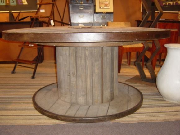 wire spool bar table