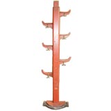 Antique Painted wall mounted coat stand