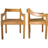 Set of 8 Vico Magistretti Carimate Chairs