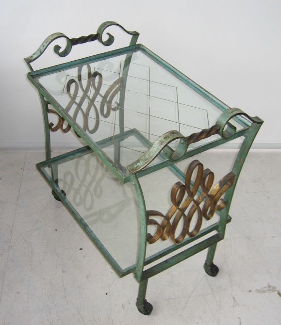 Edgar Brandt Tea Cart For Sale 1