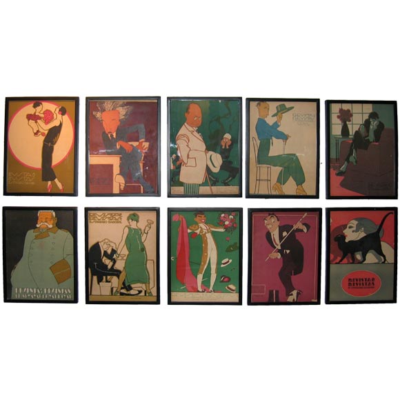 Set of 10 Ernesto Garcia Cabral Prints