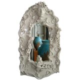 Vintage Fantastic Ceramic Mirror