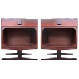 Pair of Italian Rosewood Nightstands