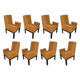 Set of 8 Vladimir Kagan Dining Chairs
