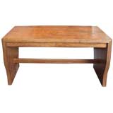 Cerused Oak Library Table