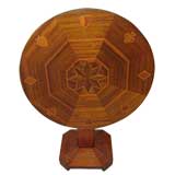 Inlaid Tilt Top Game Table