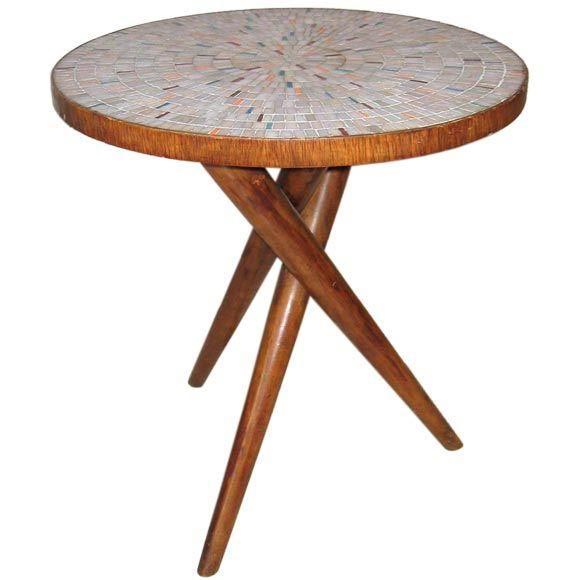 Mosaic Top Side Table at 1stDibs