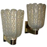 Large bullicante Venetian sconces
