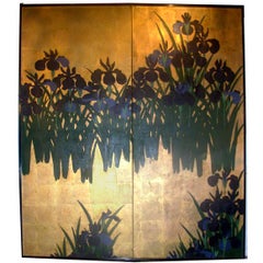 Beautiful two panels Japanese style screen