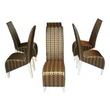 Six Philippe Stark chairs created for the Paramount Hotel