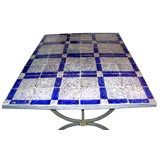 Tiles Top Italian table for indoor and outdoor use