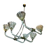 Exceptional 40's Venetian (Murano) Seguso chandelier