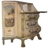 Antique 18th Century Painted Dutch Bureau Desk