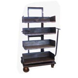 Industrial cart with shelves