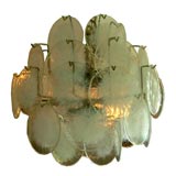 Venetian  Murano Vistosi disks chandelier
