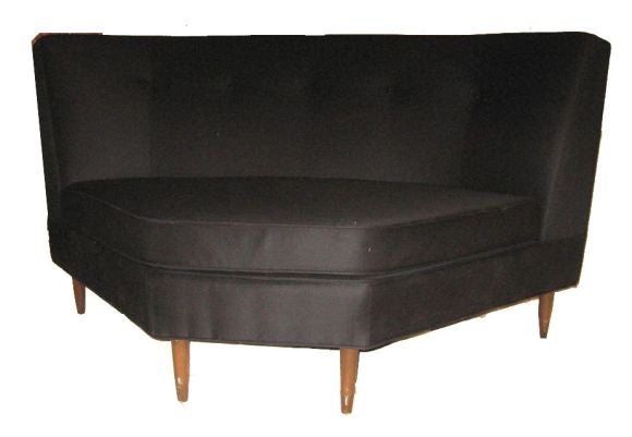 A shaped, unusual corner love seat. very confortable.