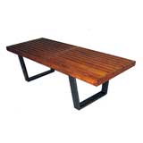 original vintage George Nelson slatted bench