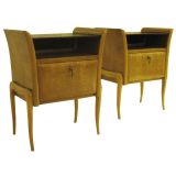 Sleek 40's night stands with light