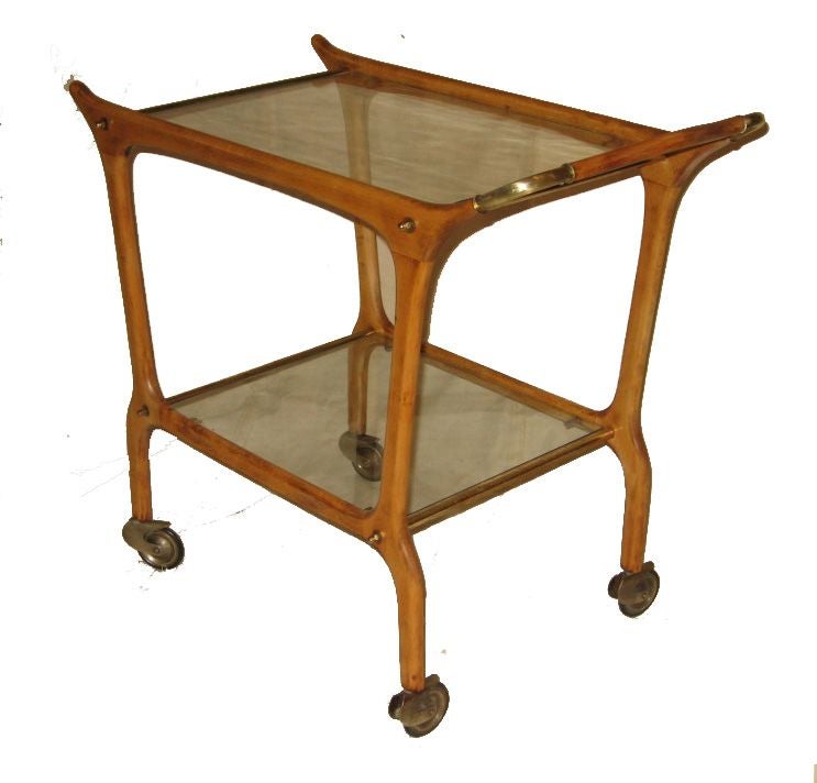 50's mohogany tea/serving cart