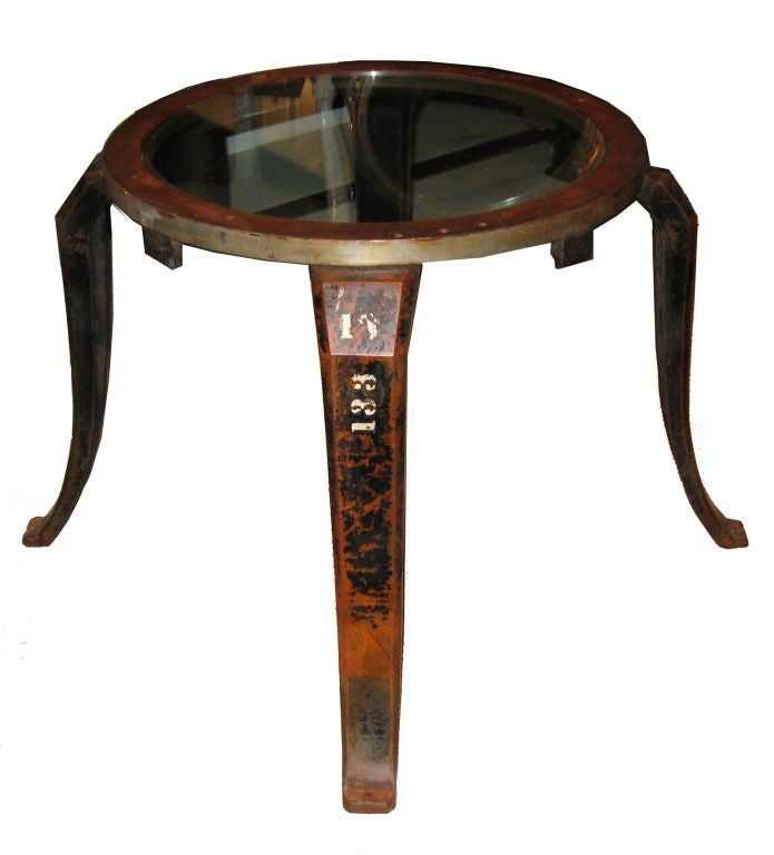 Pair of strong industrial end tables
