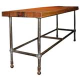 Industrial console / side table