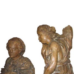 Italian pair of 16th century  Angelique sculptures