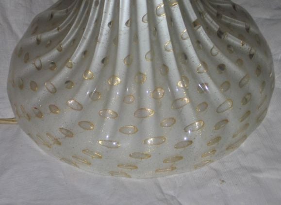 Unusual and  gracious 40’s Venetian table lamp