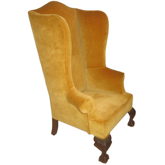Antique George II wing chair