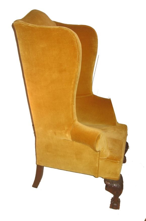 Antique George II wing chair