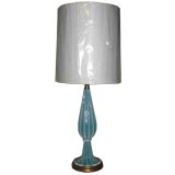 Venetian ribbed glass lamp by Toso
