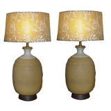 Simple and beautiful terracotta lamps
