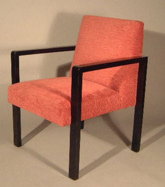 A Djo-Bourgeois Ebonized Armchair