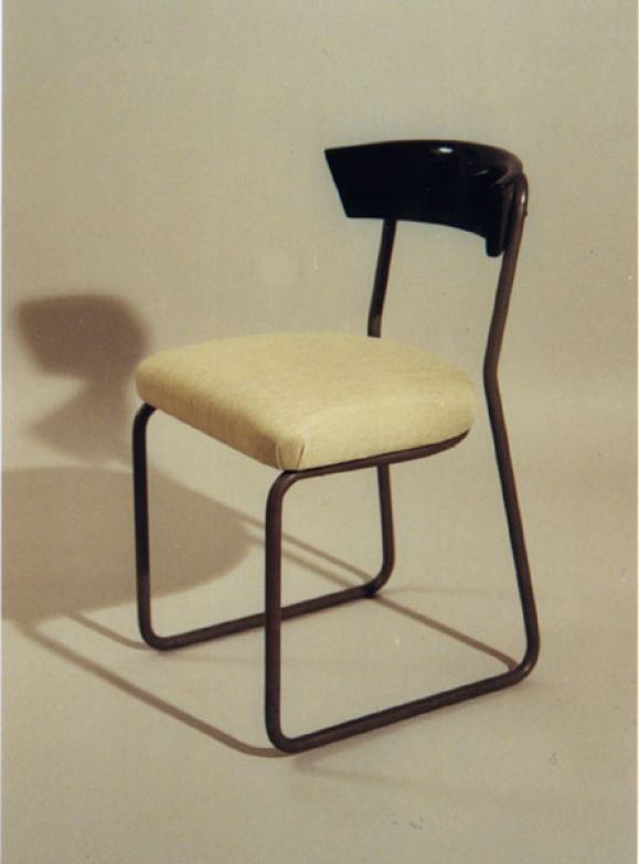 A Pair of Early Thonet Bent Tube Chairs by Bruno Weil