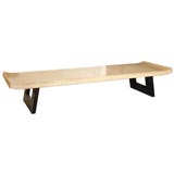 Paul Frankl Painted Cork Top Low Table/ Bench