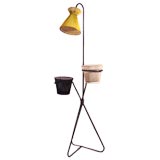 Retro Mategot Floor Lamp w/ 2 Flower Pots