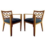 A Jean Royere "Crosillon"  Oak Armchair