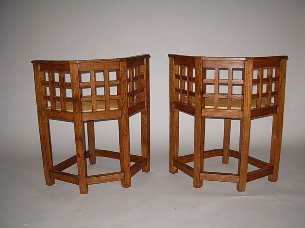 Mid-20th Century A PAIR OF PIERRE DARIEL CORNER CHAIRS For Sale