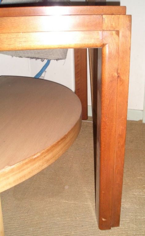 A Walnut Modernist Dining Table