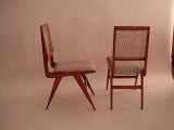 1950
S BLONDE MAHOGANY CHAIR WITH HAND CANING