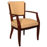 A Michel Roux-Splitz Mahogany Armchair